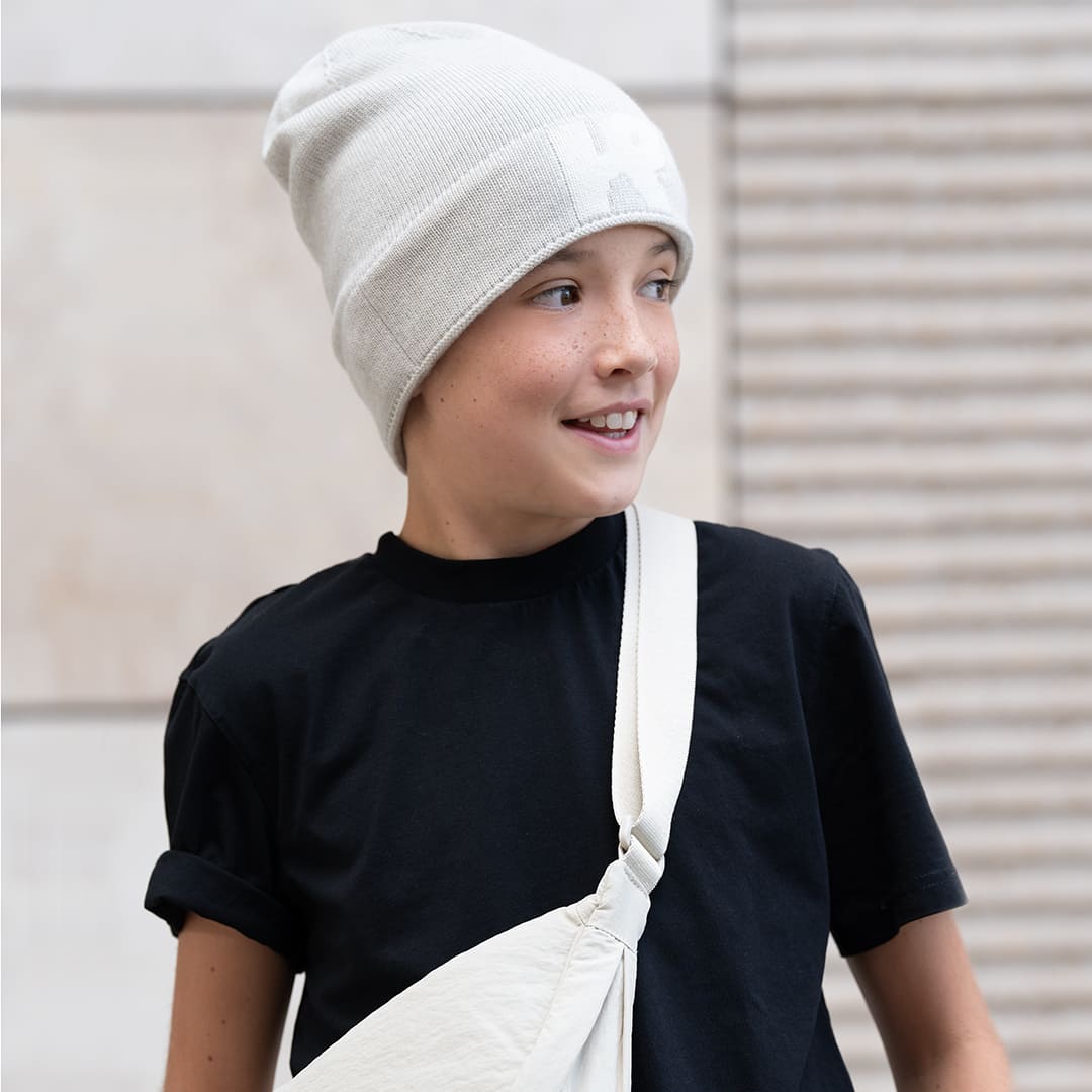 Beanie aus Merinowolle, Unisex beige ,KINGS AND PRIESTS