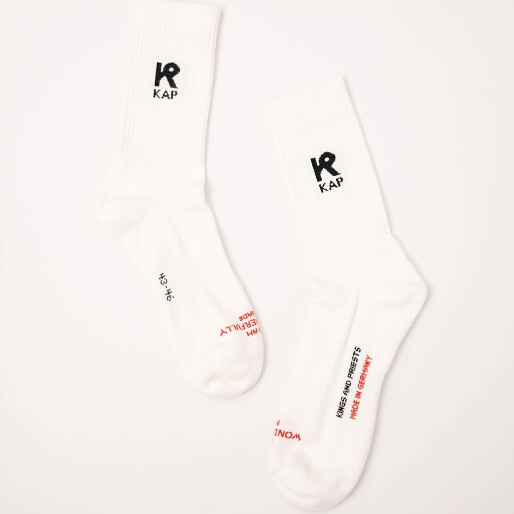Tennissocken, Unisex navy blau, weiß, KINGS AND PRIESTS