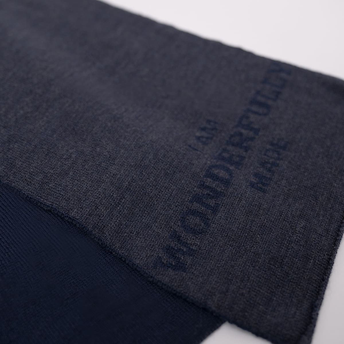 Schal, Unisex Schal, Merinowolle, blau, beige, grau melange, KINGS AND PRIESTS