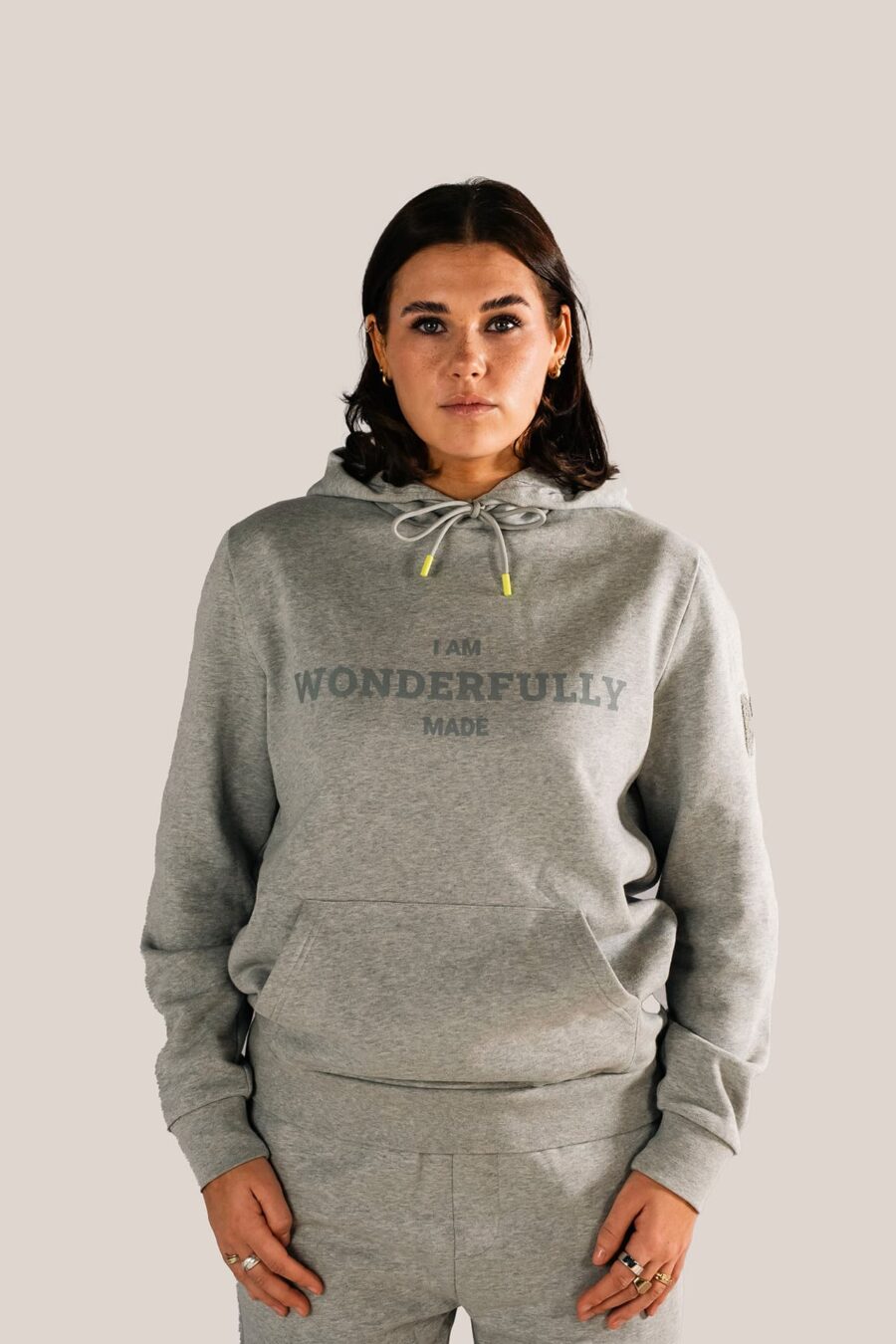 Hoodie Noah - unisex grau melange